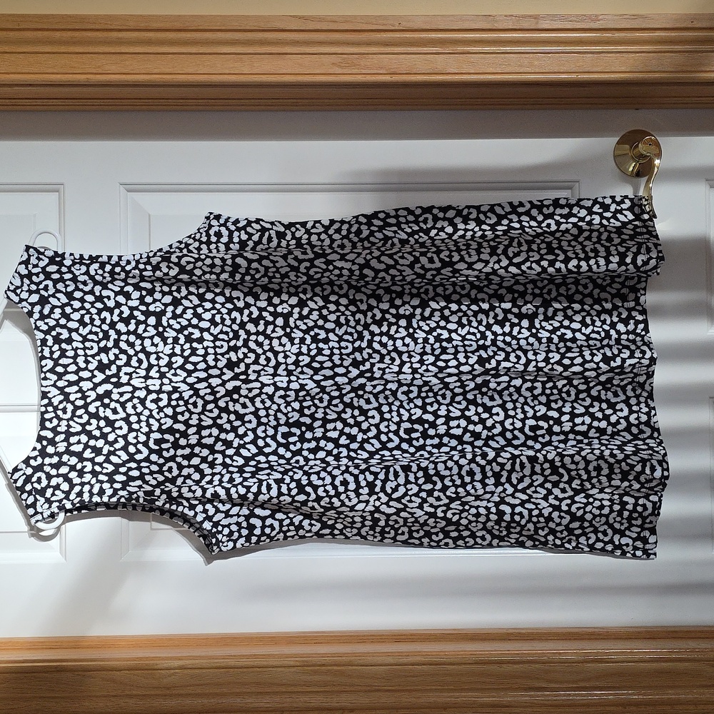 Womens Lands End dress 1x black/ white - Picture 3 of 4